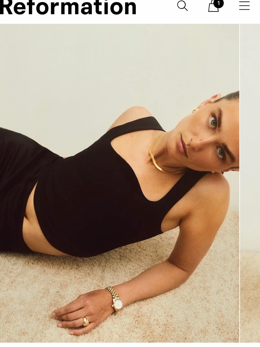 Reformation Reagan Crop Top